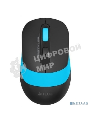 Комплект клавиатура+мышь A4Tech FStyler FG1010 беспроводной, USB, 2000 DPI, чёрный/синий