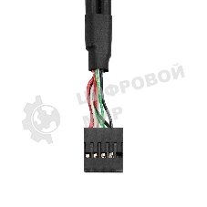 Планка портов в корпус 2xUSB 2.0 ExeGate BrctUSB2-2A-LP (USB 2.0 9pin (IDC 9pin F) --> 2x USB 2.0 Af, кабель 20 см, Low Profile)