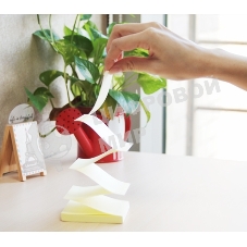 Блок самоклеящийся бумажный Stick`n 21395 76x76мм 100лист. 70г/м2 пастель желтый Z сложение