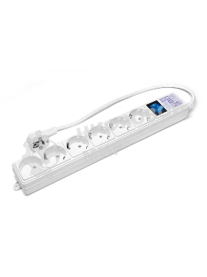 Сетевой фильтр PowerCube Фильтр-удлинитель (SPG(5+1)-16B-0,5M) 6 розеток, 0,5 м,16А/3,5 кВт, белый