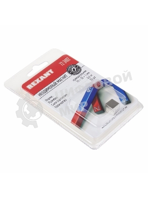 Неодимовый магнит прямоугольник Rexant 10х10х1 мм сцепление 0,6 кг (Упаковка 10 шт)