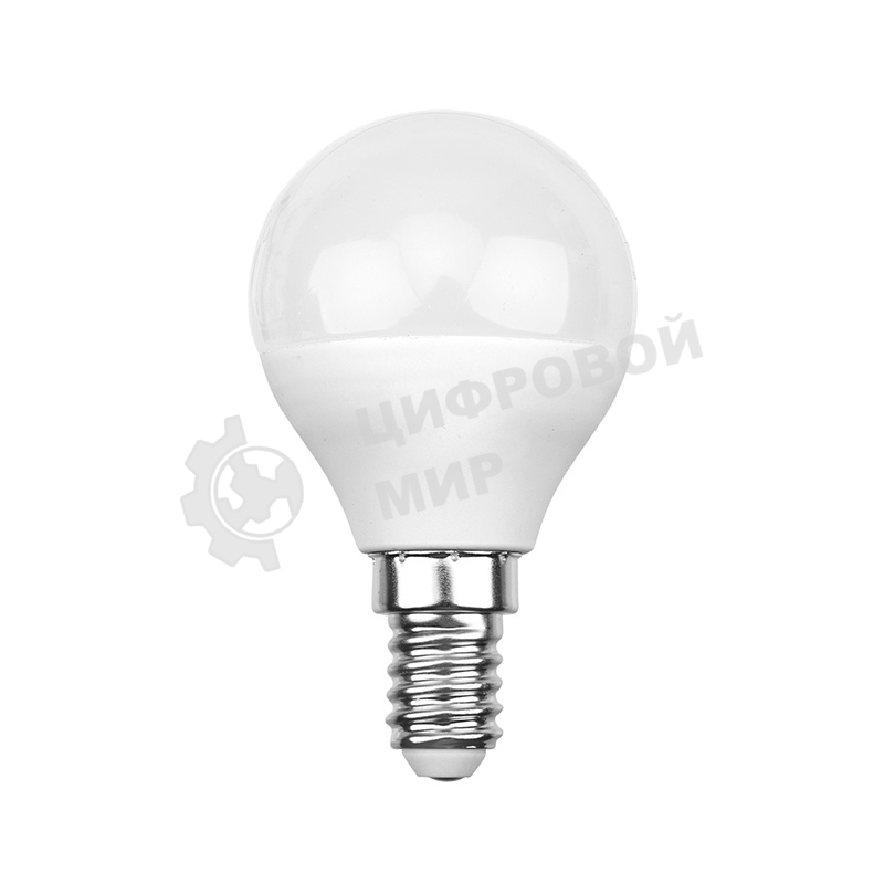 Лампа светодиодная Rexant шарик (GL) 7,5 Вт E14 713 лм 6500 K нейтральный свет
