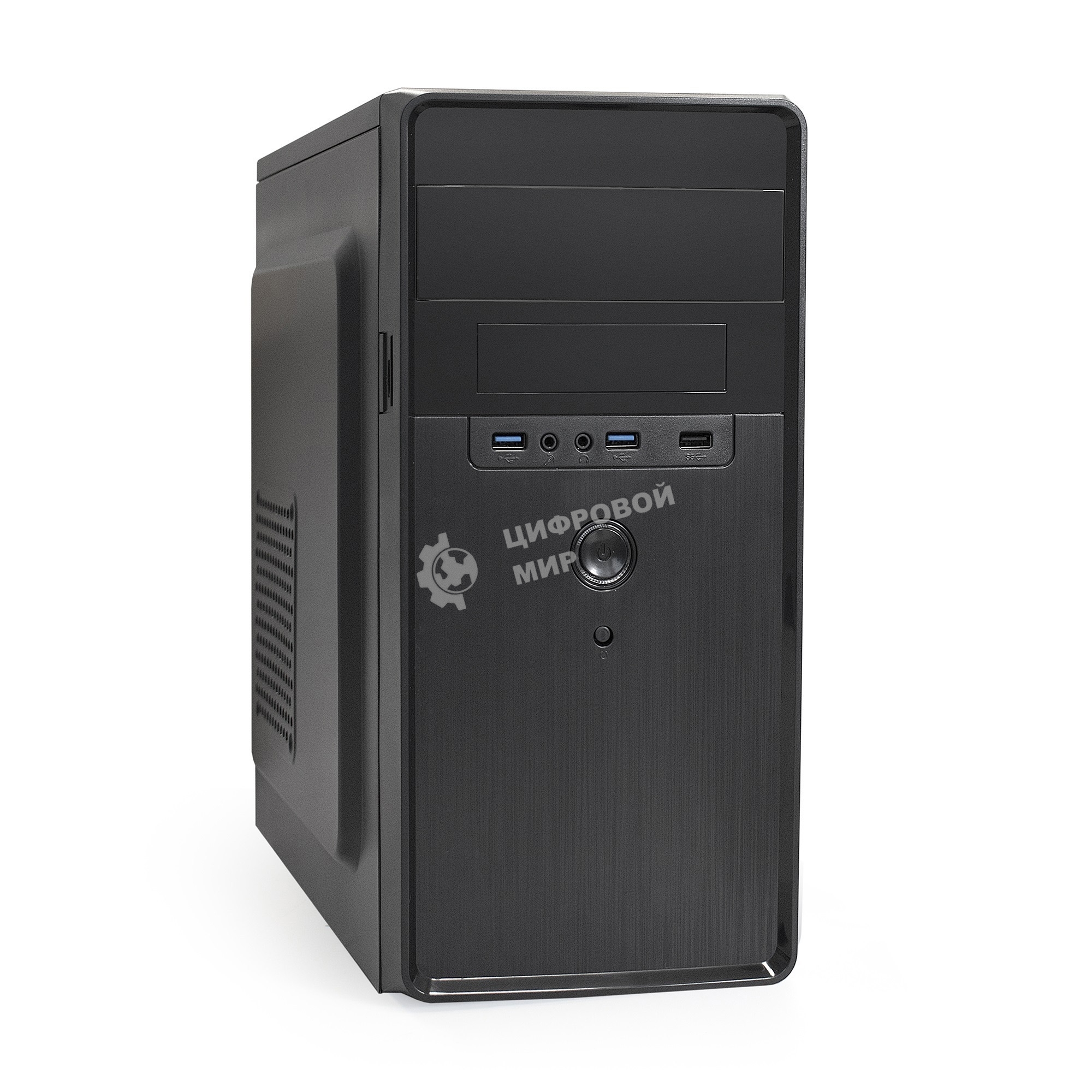 Компьютерный корпус Minitower ExeGate EX286429RUS BA-309U2 (mATX, без БП, 1хUSB+2хUSB 3.0, HD аудио, черный)