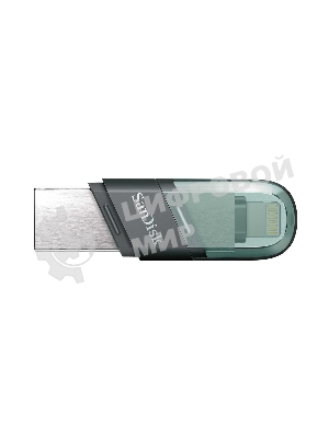 Флешка USB Sandisk 128Gb iXpand Flip SDIX90N-128G-GN6NE USB3.1 зеленый/серебристый
