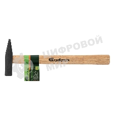 Молоток слесарный Сибртех 300 г, квадратный боек, деревянная рукоятка