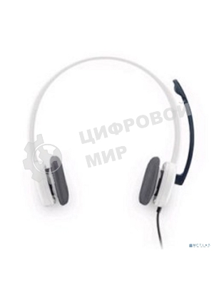 Гарнитура Logitech H150 белый, проводная, 3.5 мм