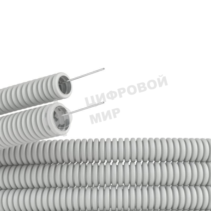 Труба гофрированная ДКС 91940 ПВХ d40 мм c протяж. сер. (уп. 20 м)
