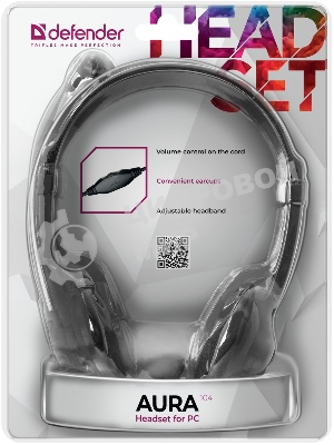 Гарнитура Defender Aura 104 чёрный, проводная