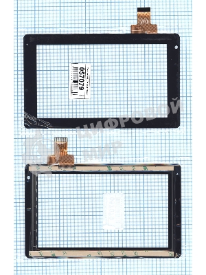 Сенсорное стекло (тачскрин) MGLCTP-70636. черное