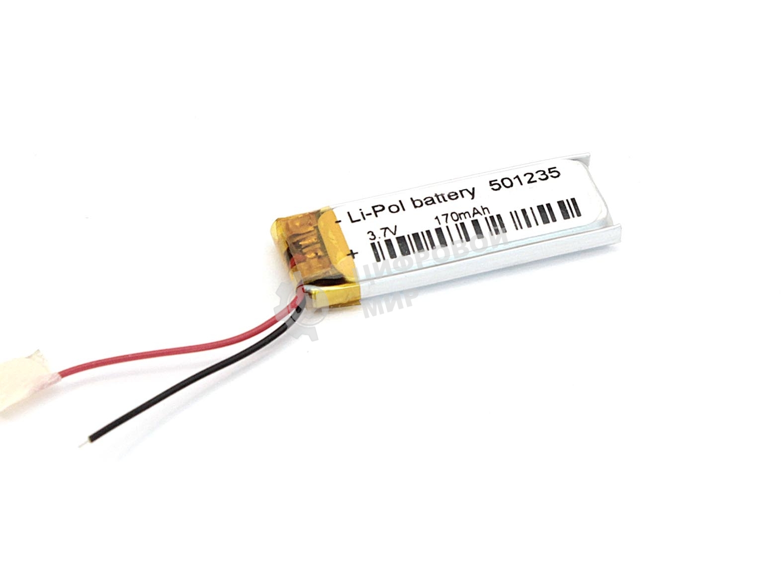 Аккумулятор Li-Pol (батарея) 5x12x35мм 2pin 3.7V/170mAh