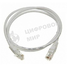 Патч-корд LANMASTER UTP LAN-PC45/U5E-0.5-GY вилка RJ-45-вилка RJ-45 cat.5е 0.5м серый LSZH
