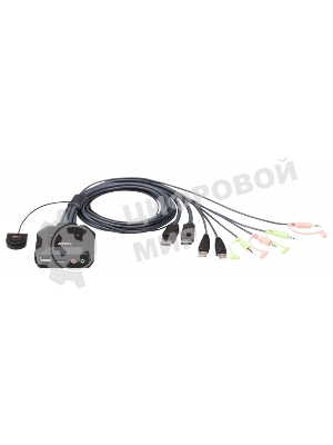 Переключатель ATEN 2 PORT USB DP KVM SWITCH.