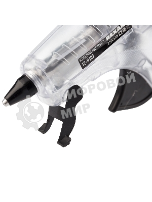 Пистолет клеевой Rexant, 60 Вт, Ø11 мм, ПРОЗРАЧНЫЙ корпус, с кнопкой, блистер