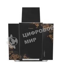 Вытяжка наклонная Gefest ВО 3603 К19 черный/золотистый, 60 см, 550 куб. м/ч, 76 дБ