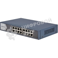 Коммутатор Hikvision DS-3E0516-E(B) 16G неуправляемый