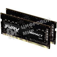 Оперативная память Kingston Fury Impact, DDR4, 16GB (2x8GB), 3200MHz, CL20, SO-DIMM