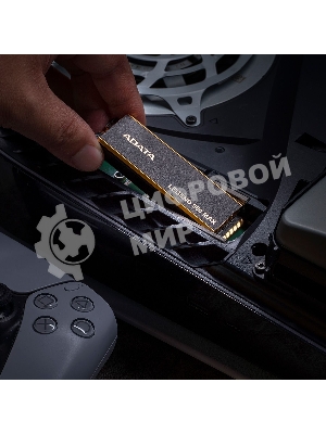 Накопитель SSD ADATA LEGEND 960 MAX, 4Tb, M.2 2280, PCIe 4.0 x4, NVMe, R/W 7400/6800, с радиатором