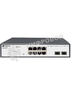 Коммутатор Origo OS2410P/120W OS2410P/120W/A1A 8x1 Гбит/с 2SFP 8PoE 120W настраиваемый