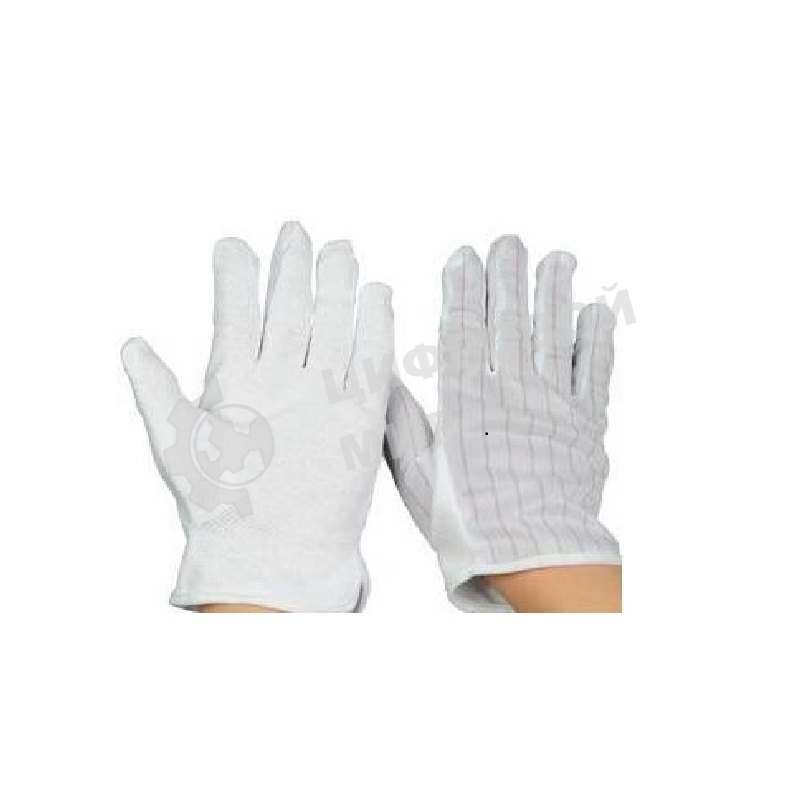 Перчатки антистатические, белые