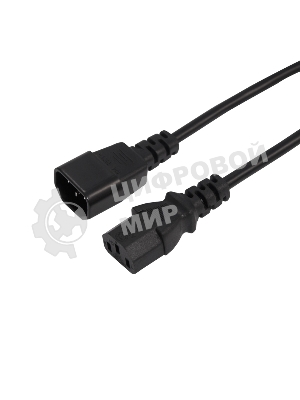 Шнур сетевой Rexant IEC 320 C13 – IEC 320 C14 3x0,75мм², 5м