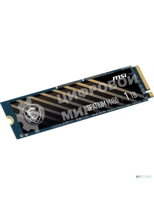 Накопитель SSD MSI SPATIUM M450, 1Tb, PCIe 4.0 x4, M.2 2280, NVMe, R/W 3400/2400