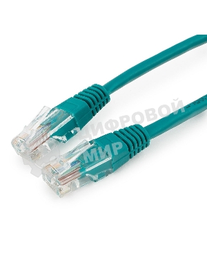 Патч-корд UTP Cablexpert cat.5e 0.25м, литой, многожильный, зеленый