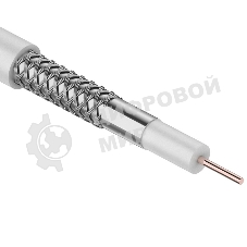 Кабель коаксиальный CAVEL DG-113, Cu/Al/CuSn, 75%, 75 Ом, бухта 100 м, белый