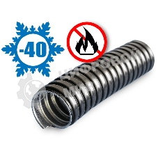 Металлорукав в ПВХ изоляции МРПИ НГ 38 d38мм без протяжки черный (уп.20м) ЗЭТА zeta42216