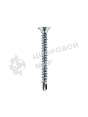 Саморез оконный Kranz сверло, 3.9х35, белый цинк, упаковка поставщика (8 000 шт.)