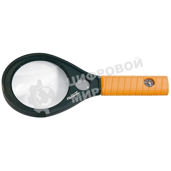 Лупа Sparta 4-х и 6-кратная, D 70 и 20 мм, с рукояткой