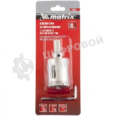 Сверло алмазное Matrix по керамограниту, 30 х 67 мм