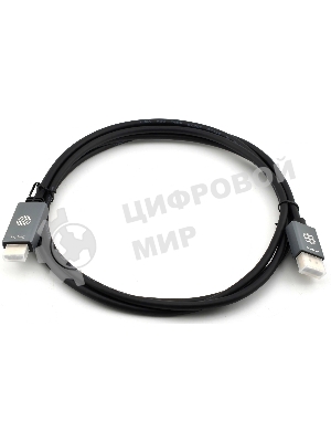 Кабель аудио-видео Cactus CS-DP-HDMI-1.2-2 DisplayPort (m)/HDMI (m) 2м. позолоч.конт. черный
