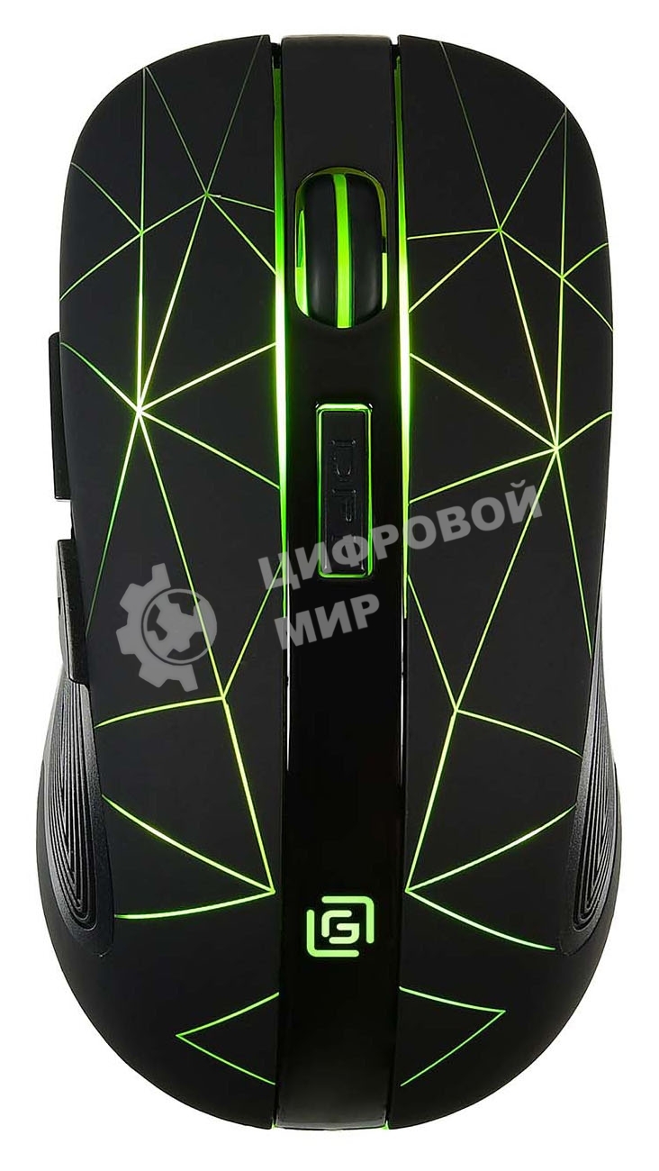 Мышь беспроводная Oklick 976GW черный, 3200 dpi, радиоканал, USB, кнопки - 6