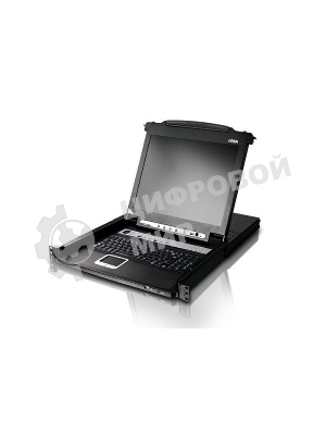 Переключатель электронный ATEN 16P CAT5 HIGH DENSITY DUAL RAIL LCD OVER