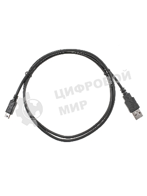 Кабель USB 2.0 A-->mini-B 5P (1м) черный TELECOM/VCOM TC6911BK-1.0M