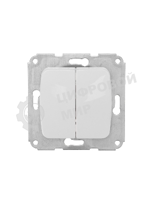 Выключатель DEA 2кл с/у 10А мех. белый Kranz (1/10/120)