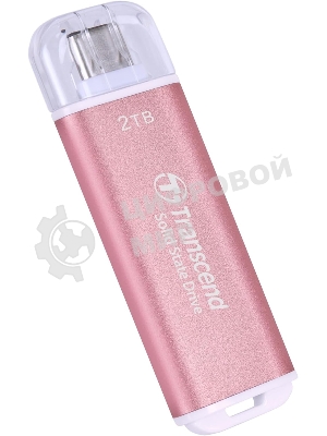 Внешний SSD Transcend USB-C 2TB TS2TESD300P ESD300 розовый