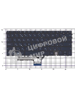 Клавиатура для ноутбука HP Spectre x360 14-ef синяя