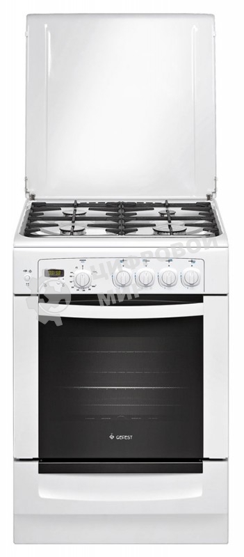 Плита газовая Gefest ПГ 6100-03 белый, конфорок 4 шт, духовка 52 л, 60 см x 85 см x 60 см