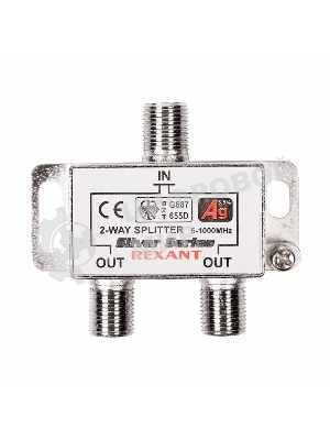 Делитель ТВ Rexant х 2 + 3 шт. F 