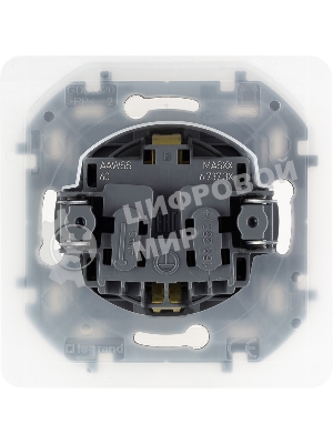 Розетка 2К+З IP44 с крышкой и шторками немецкий стандарт 16А 250 В антрацит