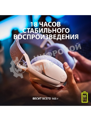 Гарнитура Logitech G435 белый, беспроводная, Bluetooth/USB, до 18 ч