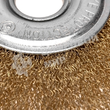 Щетка дисковая для УШМ Kranz латунь 125 мм, отв. 22,23 мм