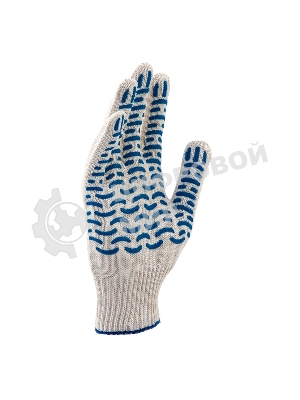 Перчатки трикотажные, ПВХ-покрытие 