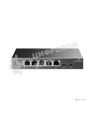 Коммутатор настольный TP-Link TL-SG1005P-PD с 5 гиг. портами (1 порт с входящим PoE++, 4 порта с исходящим PoE+), бюджет PoE: 9, 21, 47 или 66 Вт (зависит от используемого стандарта входящего PoE)