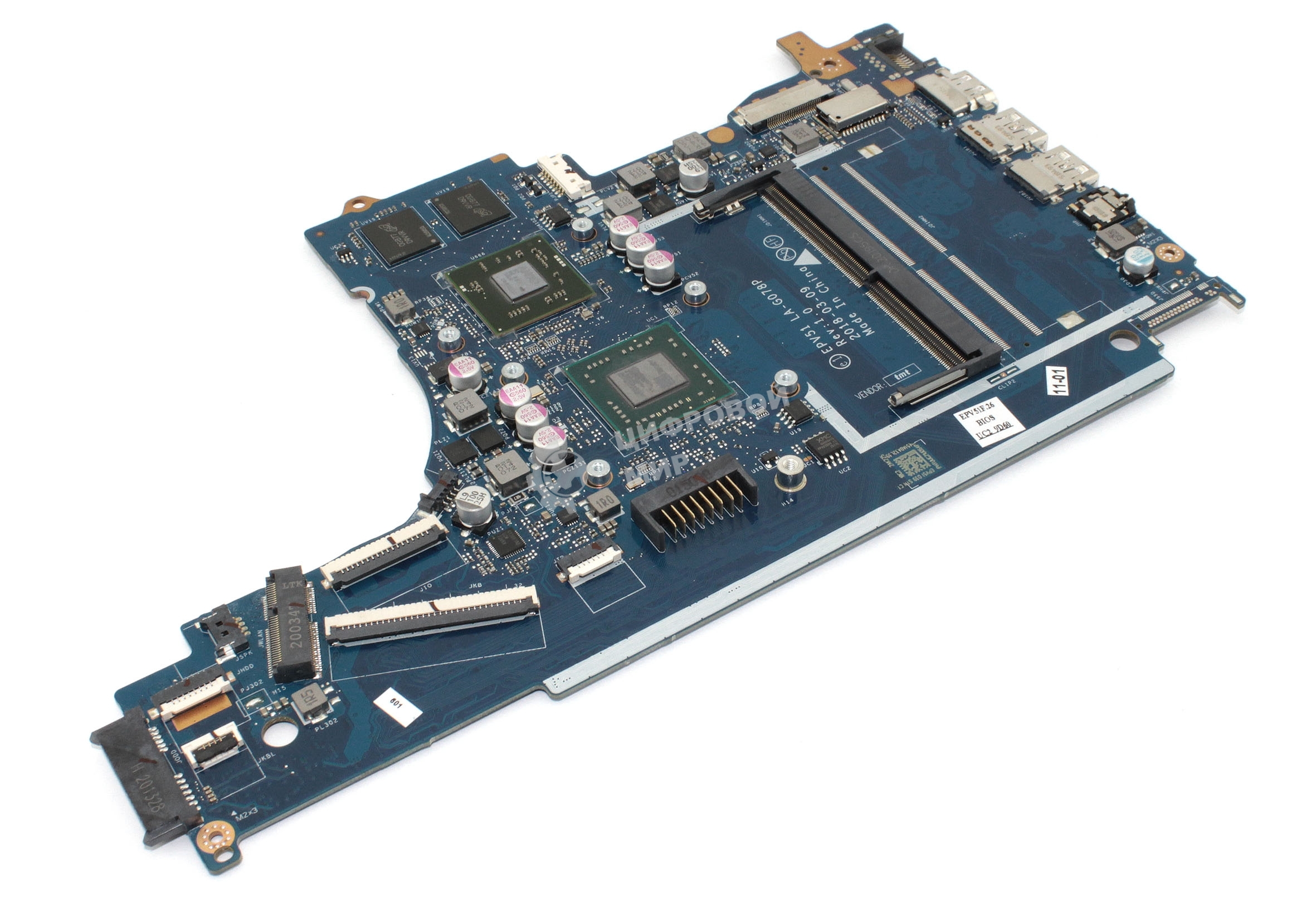 Материнская плата LA-G078P HP 255 G7 15T-DB 15-DB 15-DA 530 2Gb A6-9225