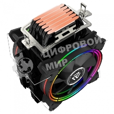 Кулер для процессора Alseye H120D черный, 120 мм, алюминий/медь, 2000 об/мин, 35.5 дБ, 4 pin, 200 Вт, 154 мм