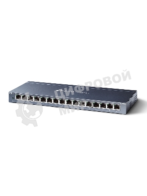 Коммутатор TP-Link TL-SG116 16-портовый гигабитный настольный коммутатор