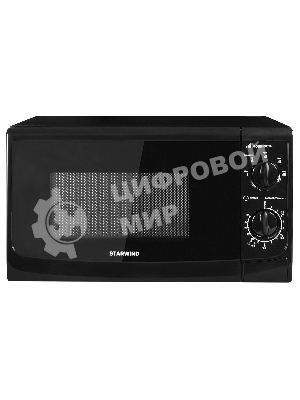 Микроволновая печь Starwind SWM5720 черный, 20 л, 700 Вт, переключатели - поворотный механизм