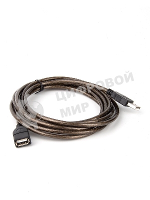 Кабель удлинительный USB2.0 AM/AF прозрачная изоляция 3m  Telecom <VUS6956T-3M>